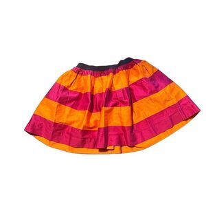 Polo Ralph Lauren Little Girl Stripe Skirt Orange And Pink New With Tags